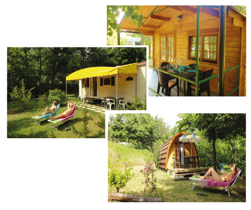 Nude and clothing-optional campground in Sassello, Liguria — photo from Costalunga Naturist Camping's own website