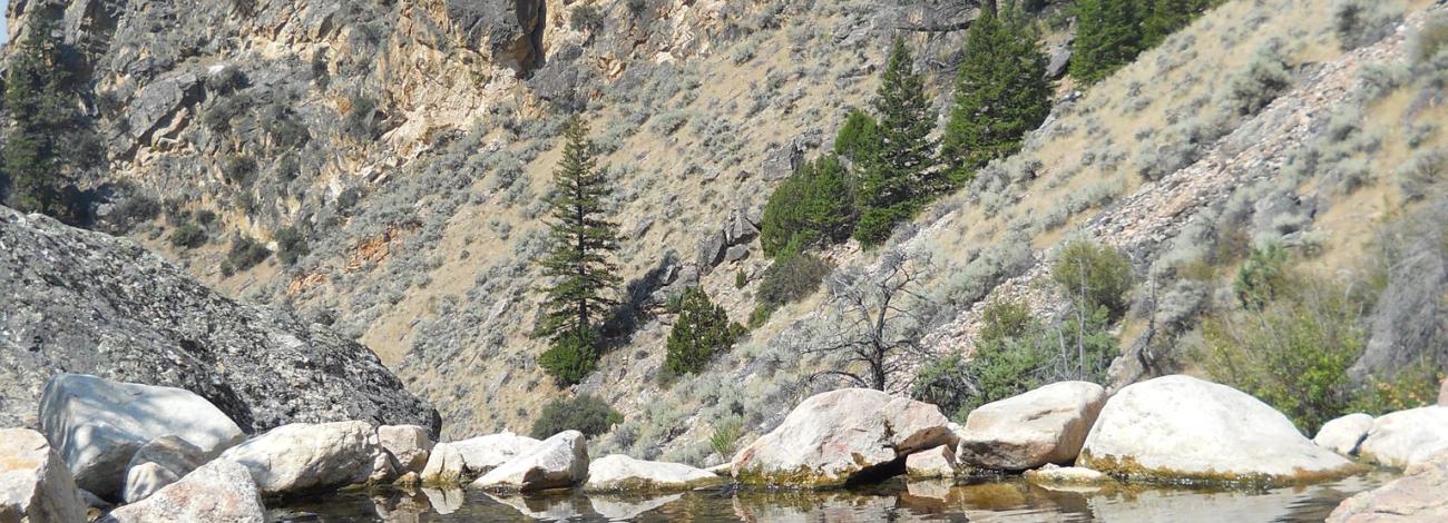Goldbug Hot Springs in Salmon, Idaho, US