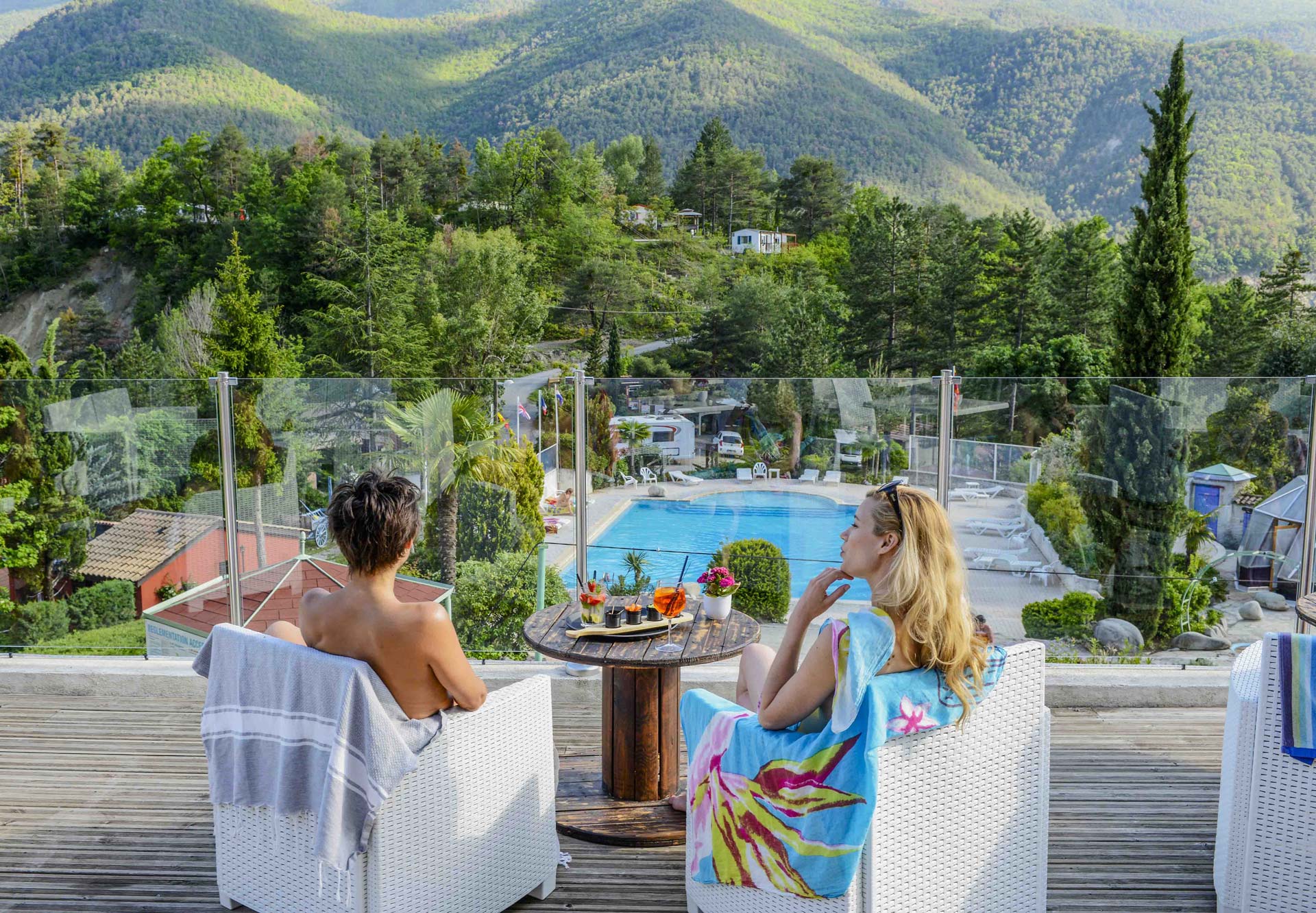 Nude and clothing-optional resort in Puget-Théniers, Provence-Alpes-Côte d'Azur — photo from Origan Village's own website