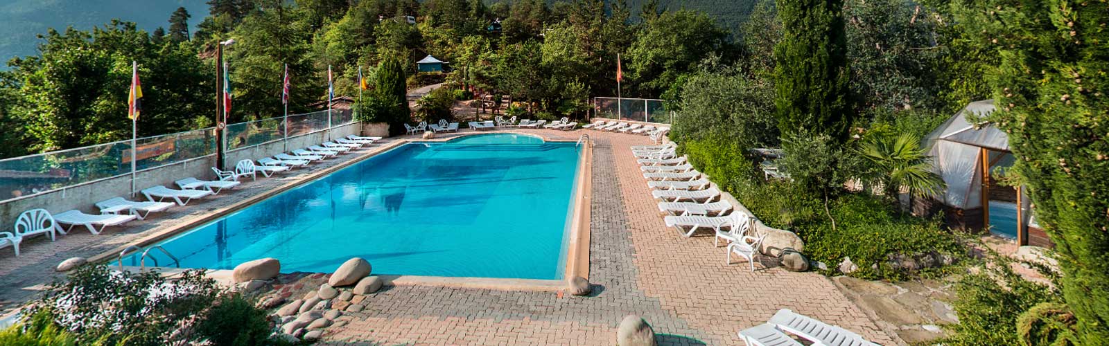 Nude and clothing-optional resort in Puget-Théniers, Provence-Alpes-Côte d'Azur — photo from Origan Village's own website