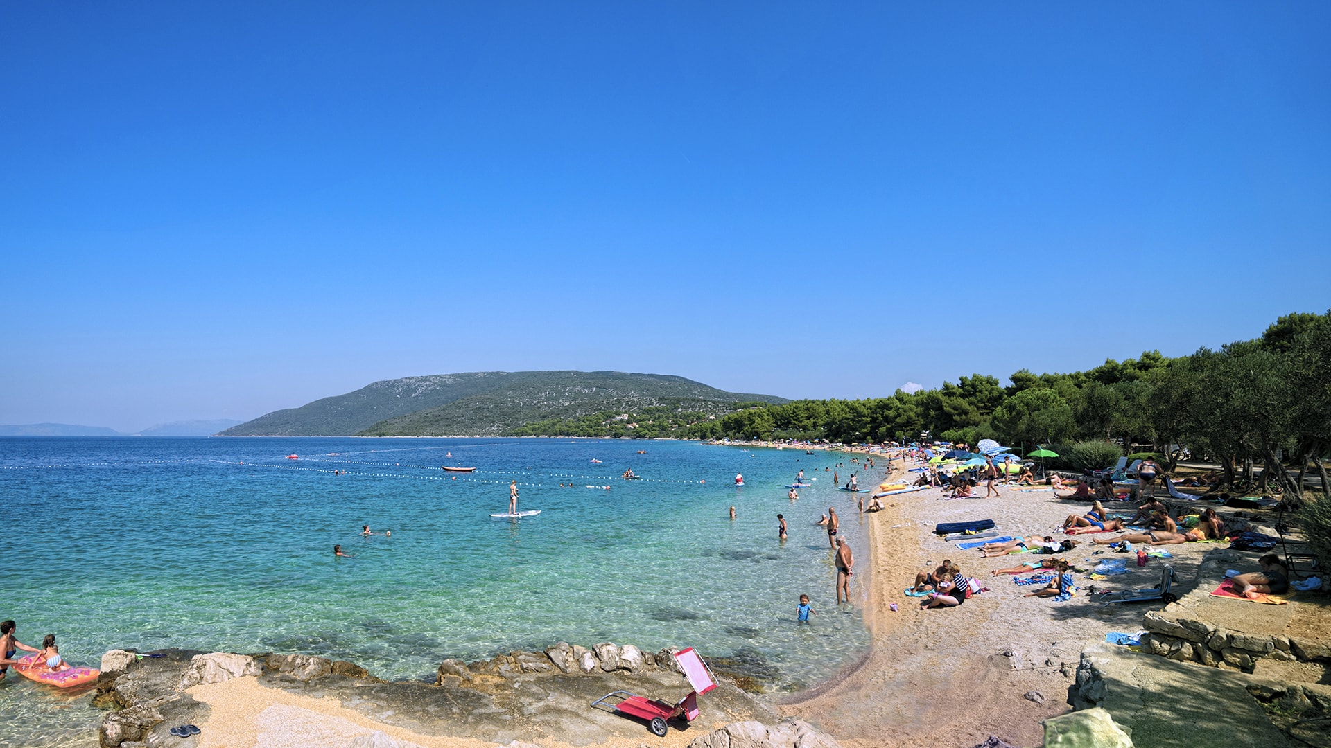 FKK naturist camping resort on the Croatian Adriatic coast