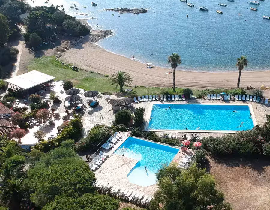 Nude and clothing-optional resort in Porto-Vecchio, Corsica — photo from La Chiappa's own website