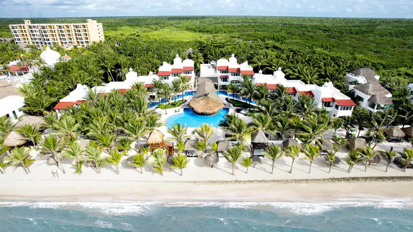 Nude and clothing-optional resort in Kantenah, Quintana Roo — photo from Hidden Beach Resort Au Naturel's own website